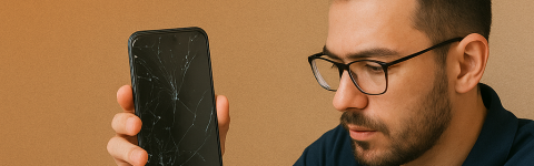 Teknisyen, müşterinin gözleri önünde kırık telefon ekranını tamir ediyor. Göz önünde telefon tamiri hizmeti, şeffaf ve güvenli onarım süreci sunuyor.