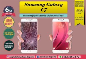 samsung c7 ekran değişimi