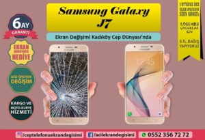 Samsung Galaxy J7 ekran değişimi